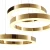 Lampa wisząca CIRCLE 60+60+60 LED złoty połysk na 1 podsufitce - DN924-60+60+60 gold - Step Into Design